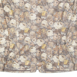 Glitter Womens Jacket Beige Floral L