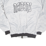 NFL Los Angeles Raiders Mens Bomber Jacket Grey USA XL