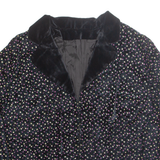 Womens Blazer Jacket Black Floral M