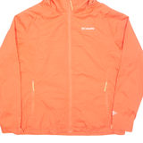 COLUMBIA Lightweight Womens Jacket Orange Hooded XL