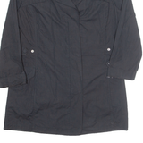 COLUMBIA Womens Trench Coat Black XL