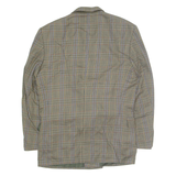RITEX Mens Blazer Jacket Green Wool Plaid L