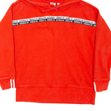 ADIDAS Womens Red Hoodie UK 8