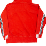 ADIDAS Womens Red Hoodie UK 8