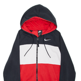 NIKE AIR Mens Red Hoodie Full Zip S