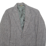 Mens Blazer Jacket Grey Wool M