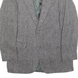 Mens Blazer Jacket Grey Wool M