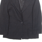 PENDLETON Petite Womens Blazer Jacket Black Wool S