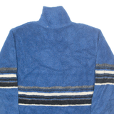 FREE COUNTRY Fleece Womens Pullover Jacket Blue Striped XL