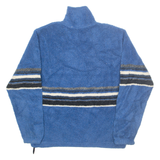 FREE COUNTRY Fleece Womens Pullover Jacket Blue Striped XL