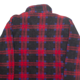 JENNIFER ACTIVEWEAR Womens Fleece Jacket Red Check M
