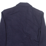 BOSTON TRAVELER Womens Blazer Jacket Blue Wool M