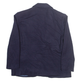 BOSTON TRAVELER Womens Blazer Jacket Blue Wool M