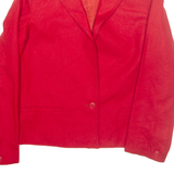 CASA DE LANA Womens Blazer Jacket Red Wool S