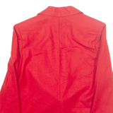 CASA DE LANA Womens Blazer Jacket Red Wool S