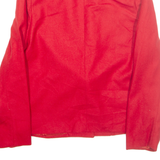 CASA DE LANA Womens Blazer Jacket Red Wool S