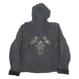 HARLEY DAVIDSON Womens Fleece Jacket Black Hooded XL