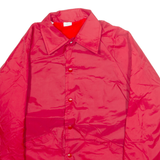Sherpa Lined Mens Coach Jacket Red S