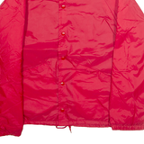 Sherpa Lined Mens Coach Jacket Red S