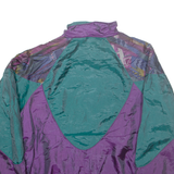 Womens Track Jacket Purple Crazy Pattern L