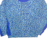 NIKE Mens Track Jacket Blue Crazy Pattern L