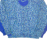 NIKE Mens Track Jacket Blue Crazy Pattern L