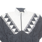 BOCOO Womens Track Jacket Black Crazy Pattern M