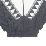 BOCOO Womens Track Jacket Black Crazy Pattern M