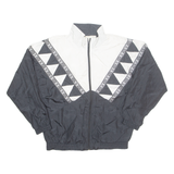BOCOO Womens Track Jacket Black Crazy Pattern M
