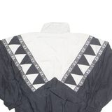 BOCOO Womens Track Jacket Black Crazy Pattern M