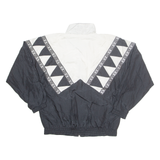 BOCOO Womens Track Jacket Black Crazy Pattern M