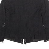 MARELLA Womens Blazer Jacket Black Wool UK 8