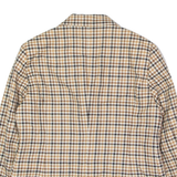 BOGGI Womens Blazer Jacket Beige Wool Check UK 14