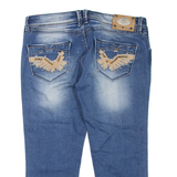 Womens Denim Shorts Blue M W32