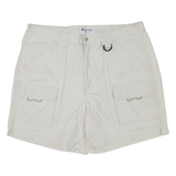 COLUMBIA Fishing Womens Cargo Shorts White L W36