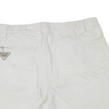 COLUMBIA Fishing Womens Cargo Shorts White L W36