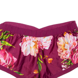TED BAKER Womens Casual Shorts Purple Floral XL W38