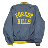 BIRDIE Forest Hills 'Monica' Womens Bomber Jacket Blue 80s USA XS