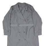 HOUSE OF FRASER Womens Trench Coat Grey 90s UK 8