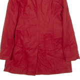 FRENCH CONNECTION Womens Trench Coat Red Wool UK 10