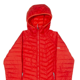 COLUMBIA Womens Puffer Jacket Orange Hooded M