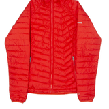 COLUMBIA Womens Puffer Jacket Orange Hooded M