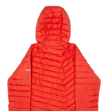 COLUMBIA Womens Puffer Jacket Orange Hooded M