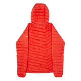 COLUMBIA Womens Puffer Jacket Orange Hooded M