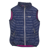 RAB Womens Puffer Gilet Blue Nylon UK 8