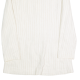 UN DEUX TROIS Mens Blazer Jacket Cream Linen 90s Striped S