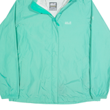 JACK WOLFSKIN Womens Rain Jacket Green Hooded UK 18