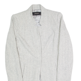 ZARA BASIC Womens Overcoat Jacket Grey S