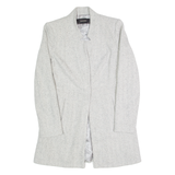 ZARA BASIC Womens Overcoat Jacket Grey S
