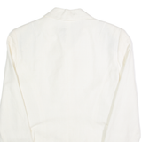 OLIVER Womens Blazer Jacket Cream Linen 90s S